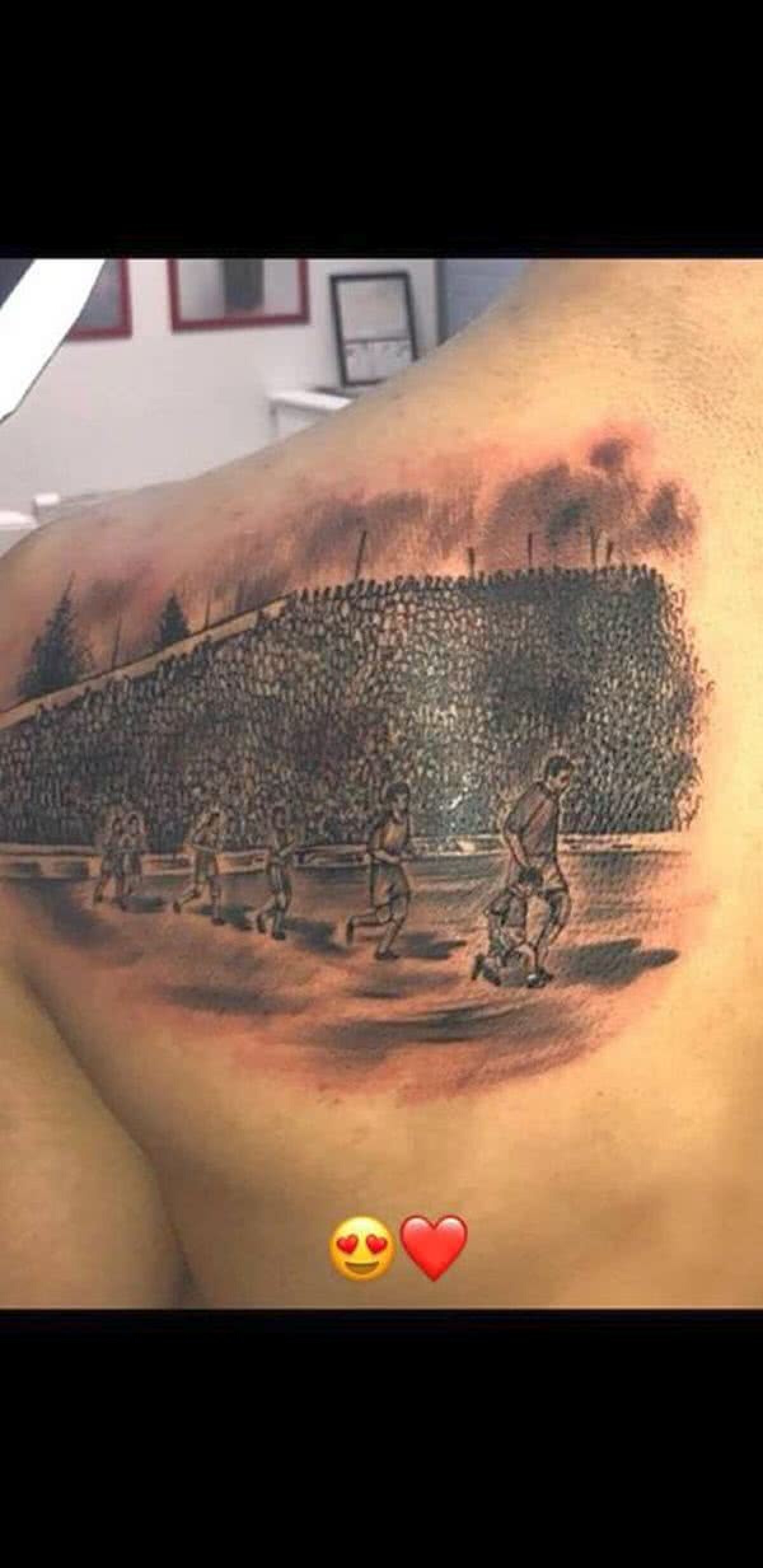 FOTO Un fotbalist de la FCSB și-a făcut un tatuaj impresionant: "Sunt foarte mândru de trecutul meu"