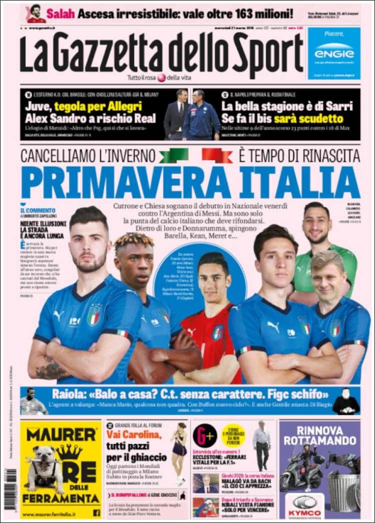 Ce scriu azi ziarele de sport din lume (21 martie 2018)