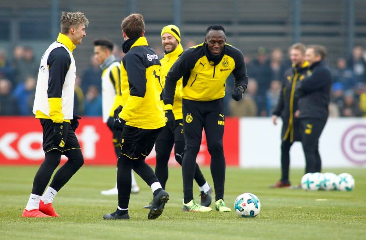 VIDEO+FOTO Usain Bolt a dat probe pentru prima echipă a Borussiei Dortmund! A marcat un gol și i-a impresionat pe nemți