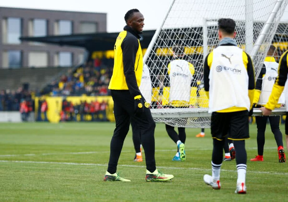 VIDEO+FOTO Usain Bolt a dat probe pentru prima echipă a Borussiei Dortmund! A marcat un gol și i-a impresionat pe nemți