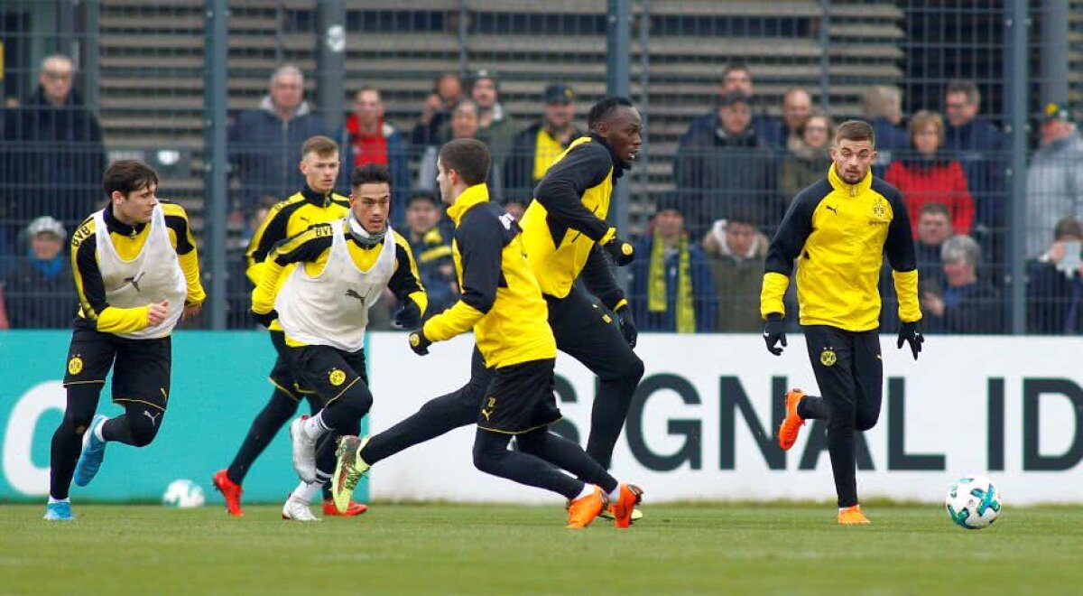 VIDEO+FOTO Usain Bolt a dat probe pentru prima echipă a Borussiei Dortmund! A marcat un gol și i-a impresionat pe nemți