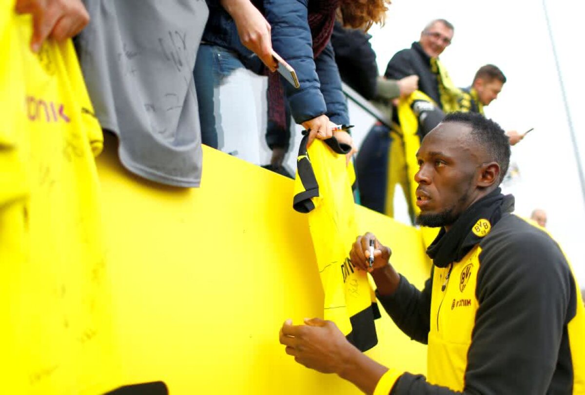 VIDEO+FOTO Usain Bolt a dat probe pentru prima echipă a Borussiei Dortmund! A marcat un gol și i-a impresionat pe nemți