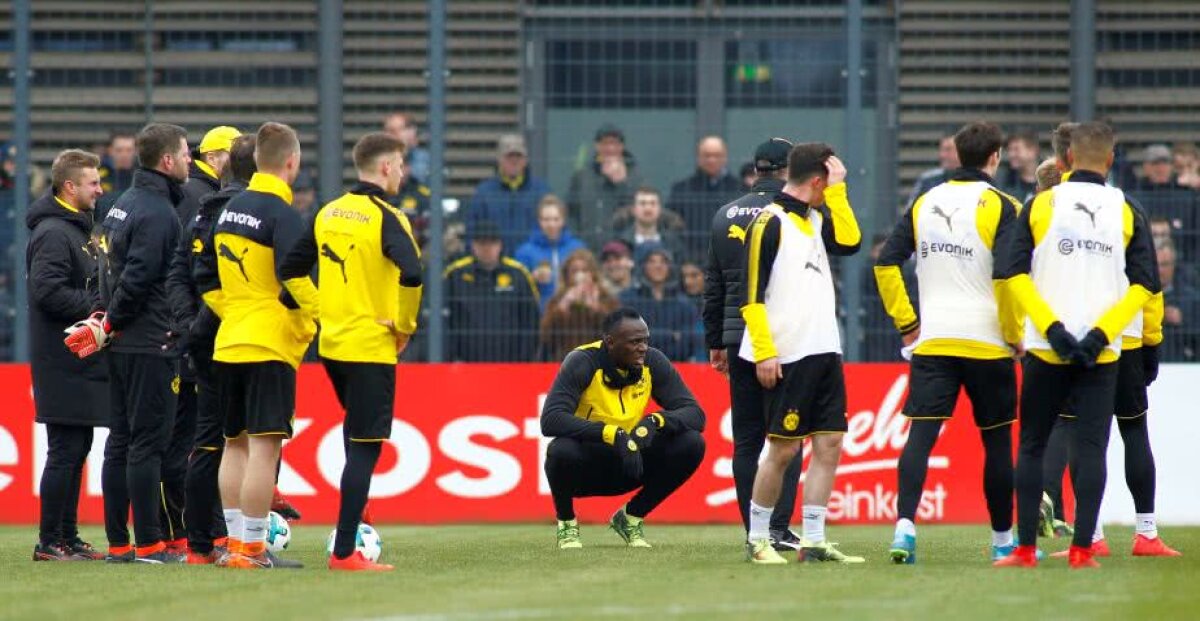 VIDEO+FOTO Usain Bolt a dat probe pentru prima echipă a Borussiei Dortmund! A marcat un gol și i-a impresionat pe nemți