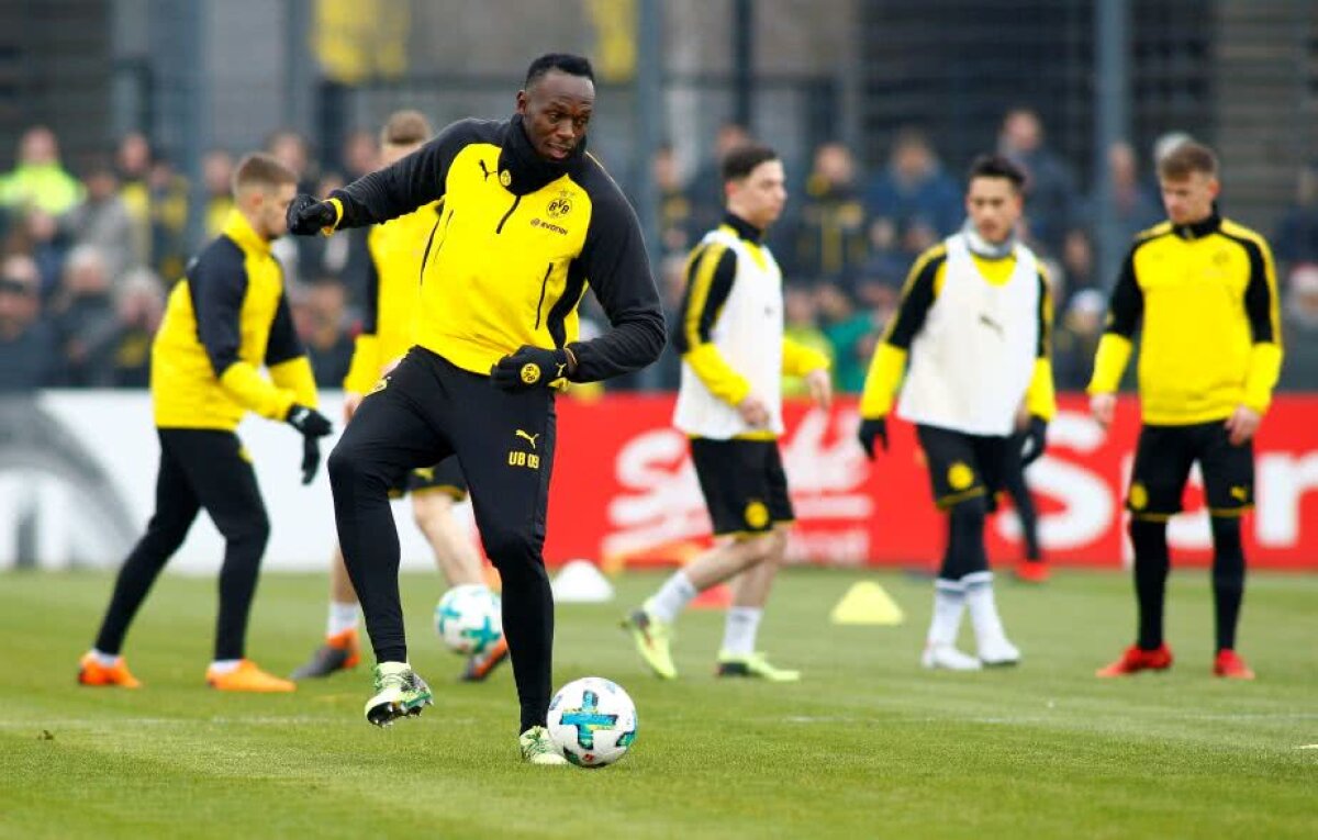 VIDEO+FOTO Usain Bolt a dat probe pentru prima echipă a Borussiei Dortmund! A marcat un gol și i-a impresionat pe nemți