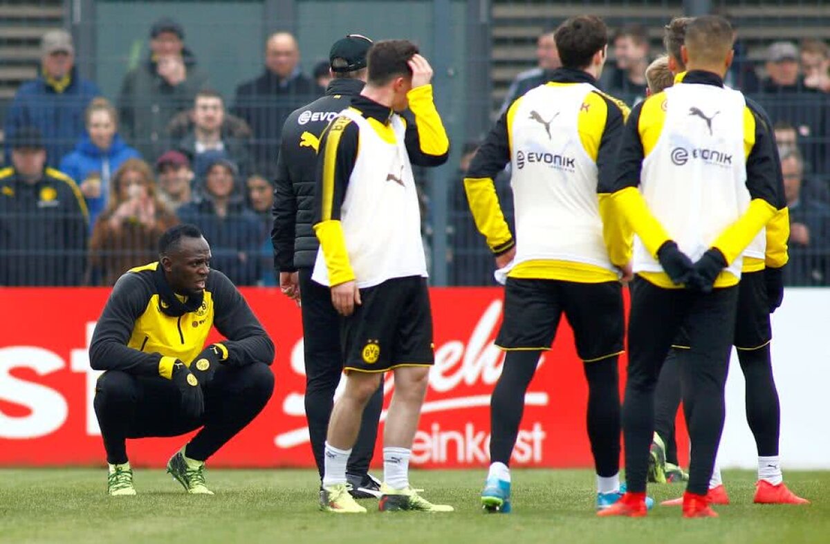 VIDEO+FOTO Usain Bolt a dat probe pentru prima echipă a Borussiei Dortmund! A marcat un gol și i-a impresionat pe nemți