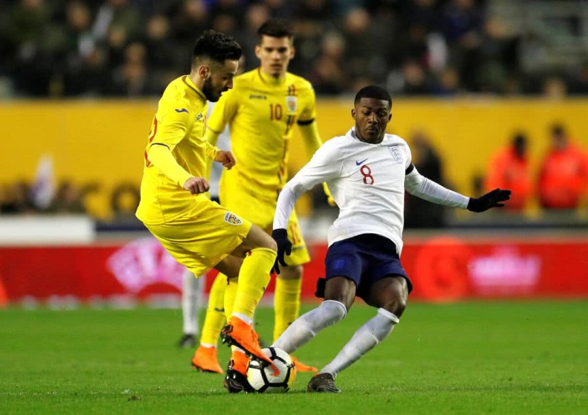 VIDEO + FOTO Anglia U21 a câștigat amicalul cu România, scor 2-1! Tricolorii au ratat egalarea în prelungiri 