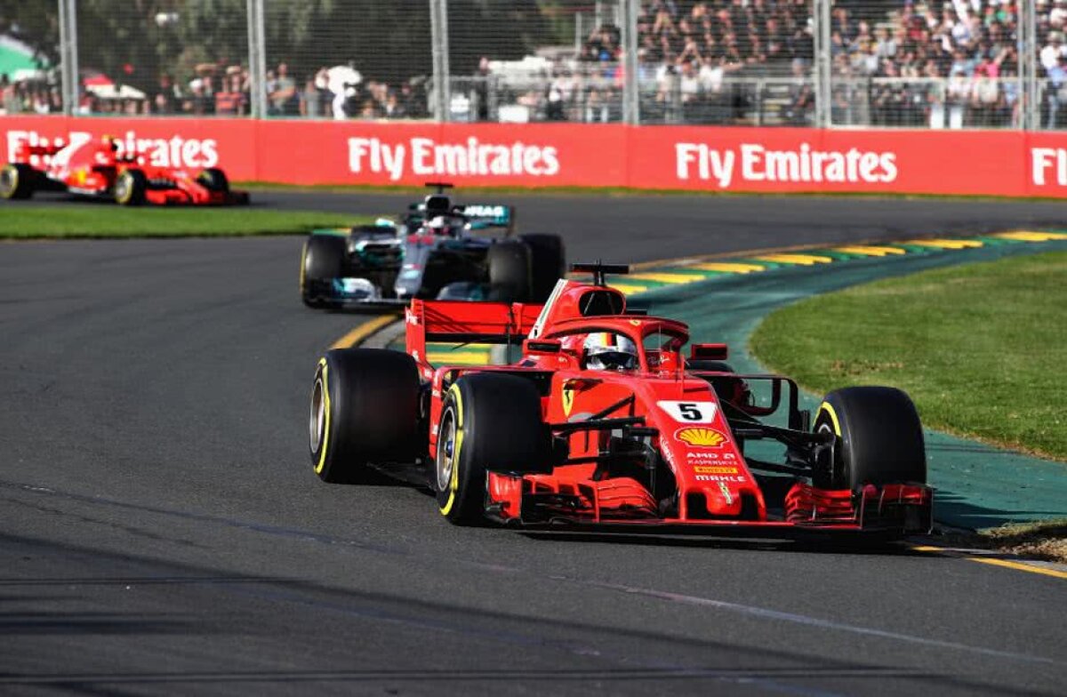 GALERIE FOTO Supervictorie pentru Sebastian Vettel în prima cursă a anului! Podium Ferarri în MP al Australiei și cum arată top 10