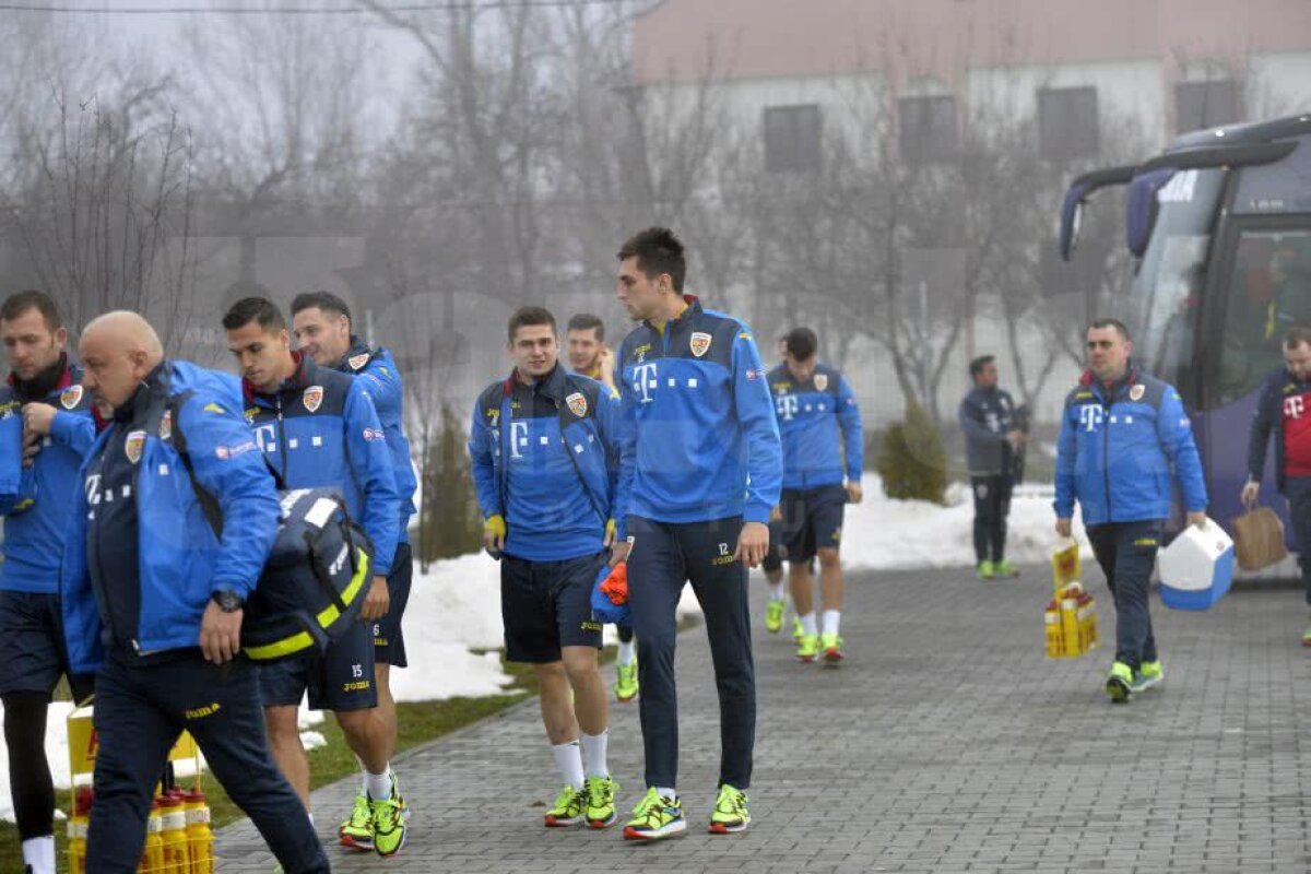 FOTO + VIDEO "Tricolorii", joviali la antrenamentul de azi de la baza "Aripile" » Decizie surpriză: ce vor face jucătorii mâine, în locul obișnuitei plimbări 