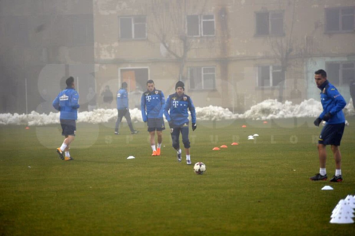 FOTO + VIDEO "Tricolorii", joviali la antrenamentul de azi de la baza "Aripile" » Decizie surpriză: ce vor face jucătorii mâine, în locul obișnuitei plimbări 