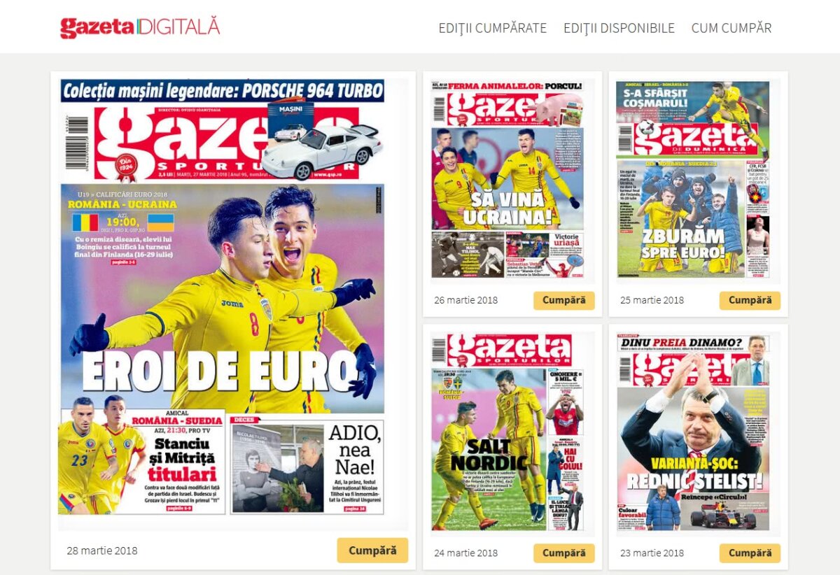 Campanie GSP la Ploiești // O primă pagină de colecție: HAI LA STADION la meciul unei generații! Susține România U19 în confruntarea decisivă cu Ucraina