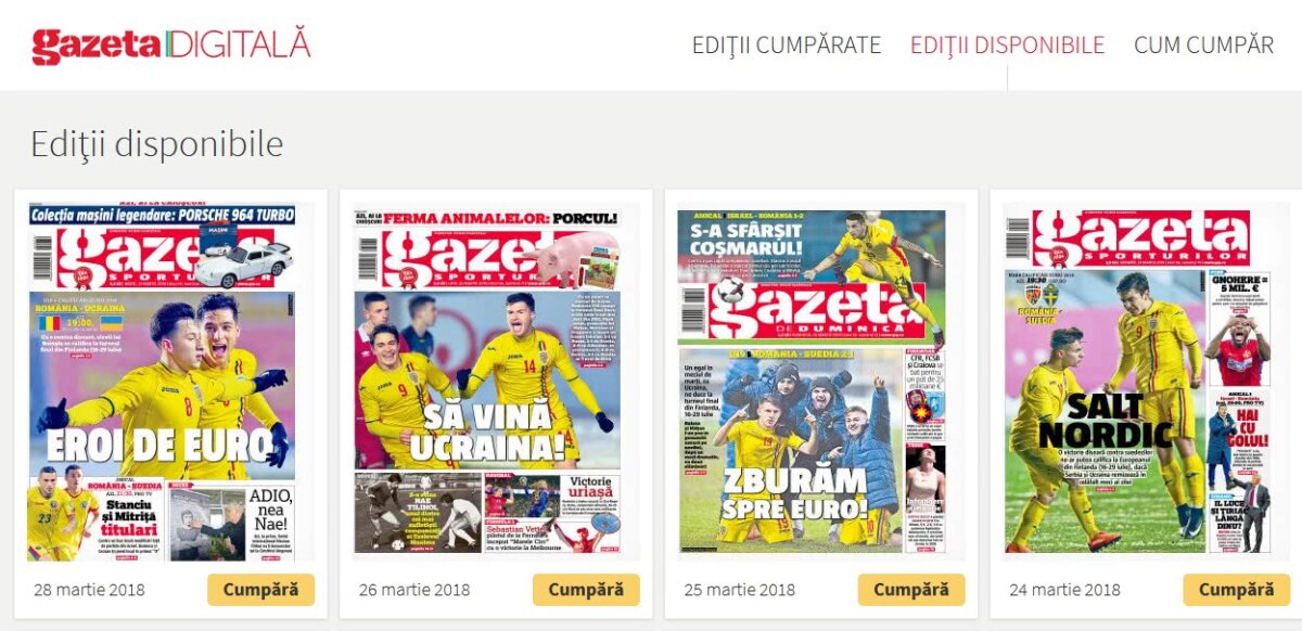 Campanie GSP la Ploiești // O primă pagină de colecție: HAI LA STADION la meciul unei generații! Susține România U19 în confruntarea decisivă cu Ucraina