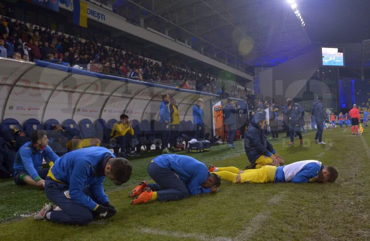 FOTO Lacrimile care ne dau speranțe! Imaginile surprinse după thrillerul de la Ploiești arată cât suflet pun tricolorii