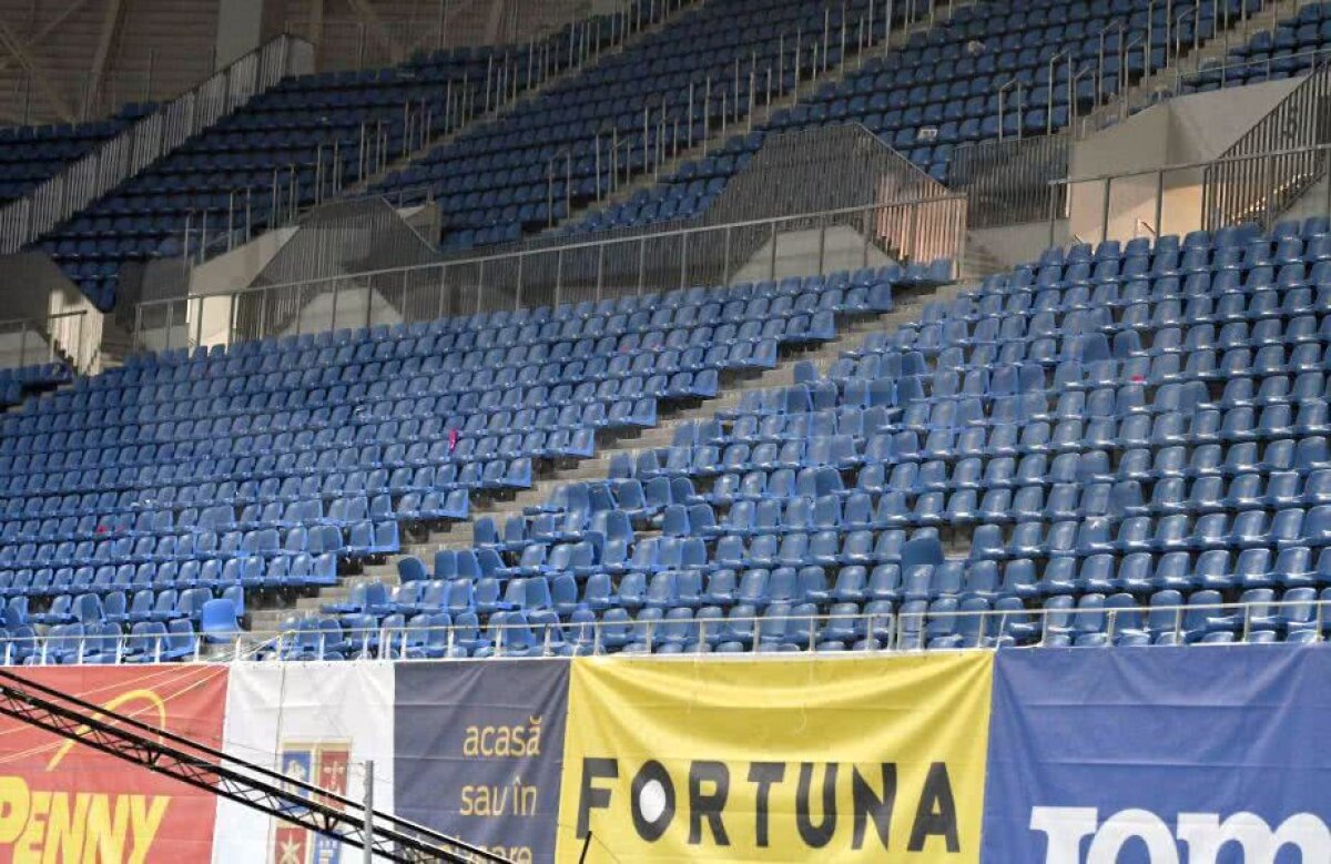 FOTO Fanii lui FC U și-au dat în petic! Cum arată arena "Ion Oblemenco" după România - Suedia 1-0