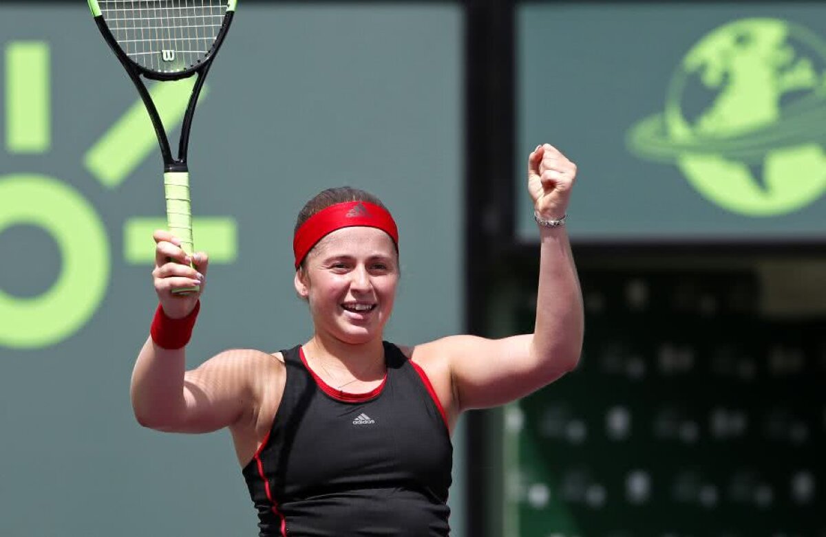 WTA MIAMI. FOTO + VIDEO Și-a revenit Jelena Ostapenko? Letona a mai făcut o victimă de marcă și e în semifinale la Miami!