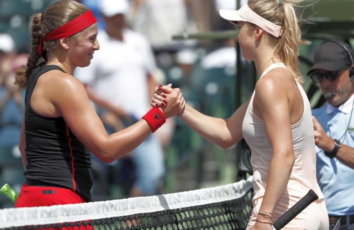 WTA MIAMI. FOTO + VIDEO Și-a revenit Jelena Ostapenko? Letona a mai făcut o victimă de marcă și e în semifinale la Miami!