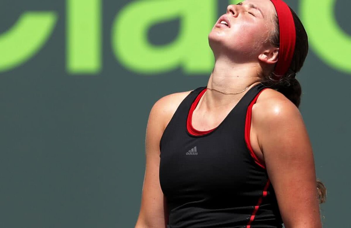 WTA MIAMI. FOTO + VIDEO Și-a revenit Jelena Ostapenko? Letona a mai făcut o victimă de marcă și e în semifinale la Miami!