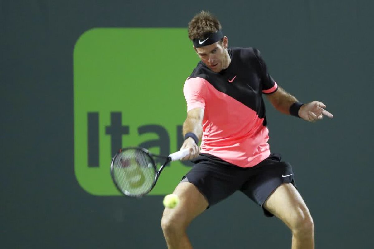 MIAMI. Juan Martin del Potro e la un pas de podiumul ATP, dar atrage contestatari: "E un maestru al prefăcătoriei"