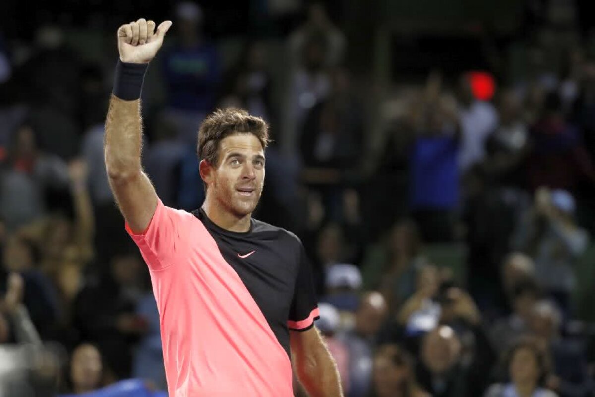 MIAMI. Juan Martin del Potro e la un pas de podiumul ATP, dar atrage contestatari: "E un maestru al prefăcătoriei"