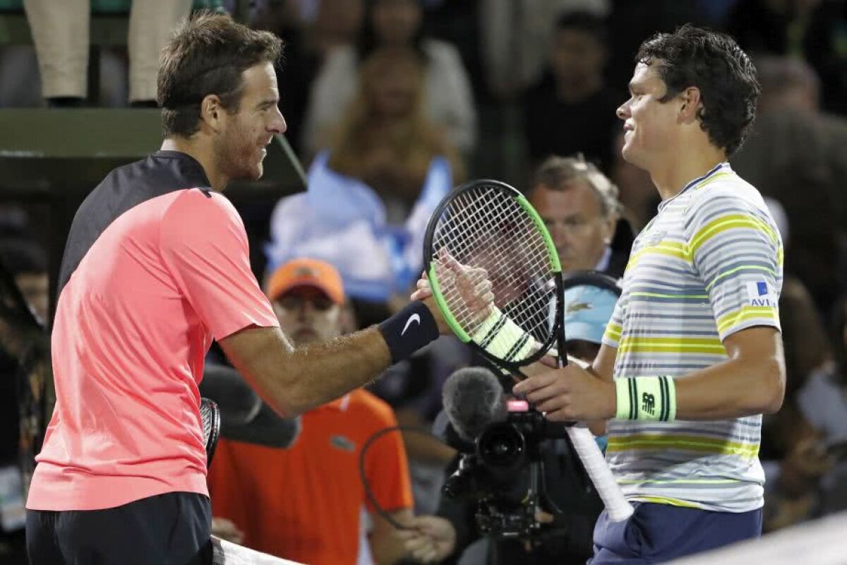 MIAMI. Juan Martin del Potro e la un pas de podiumul ATP, dar atrage contestatari: "E un maestru al prefăcătoriei"