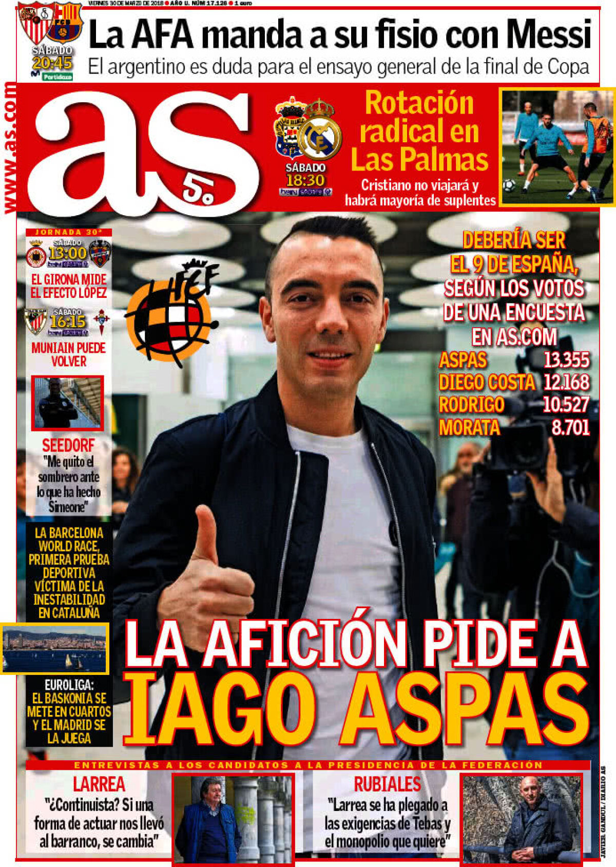 Ce scriu azi ziarele de sport din lume (30 martie 2018)