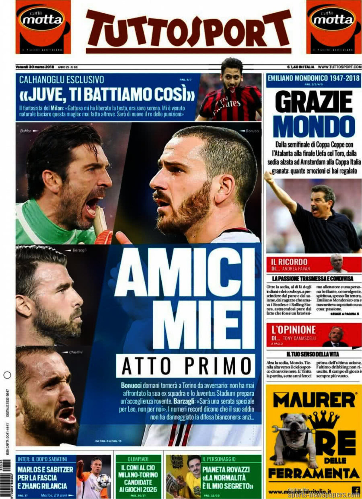 Ce scriu azi ziarele de sport din lume (30 martie 2018)