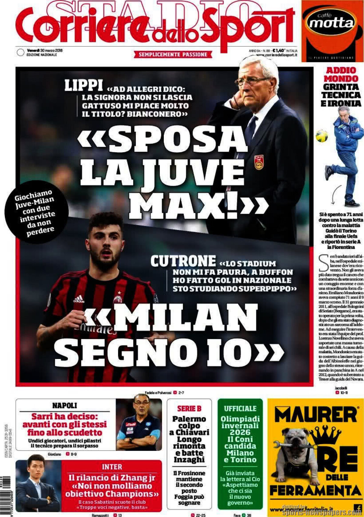 Ce scriu azi ziarele de sport din lume (30 martie 2018)