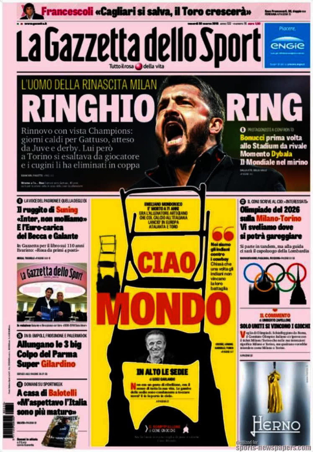 Ce scriu azi ziarele de sport din lume (30 martie 2018)