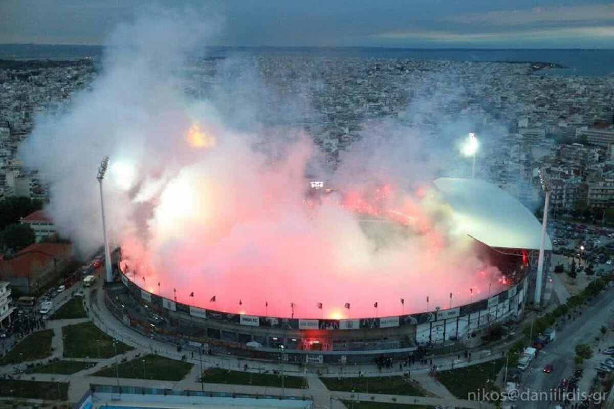 GALERIE FOTO și VIDEO Imaginile spectaculoase ale renașterii » Relație cu năbădăi între PAOK și fanii din Salonic