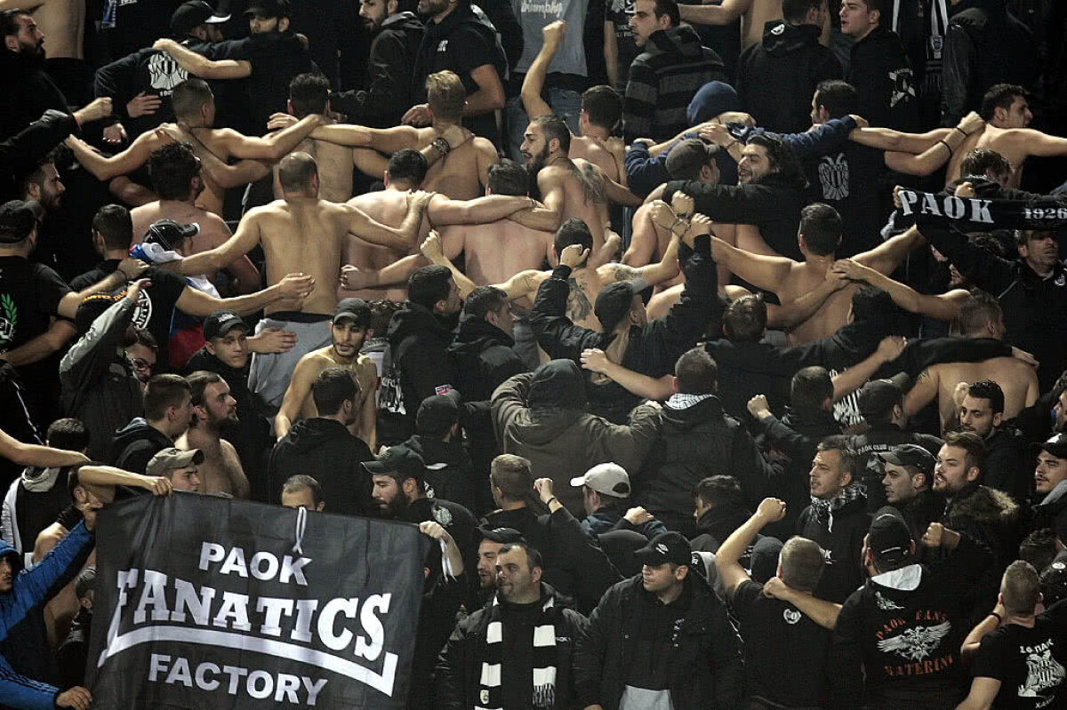 GALERIE FOTO și VIDEO Imaginile spectaculoase ale renașterii » Relație cu năbădăi între PAOK și fanii din Salonic