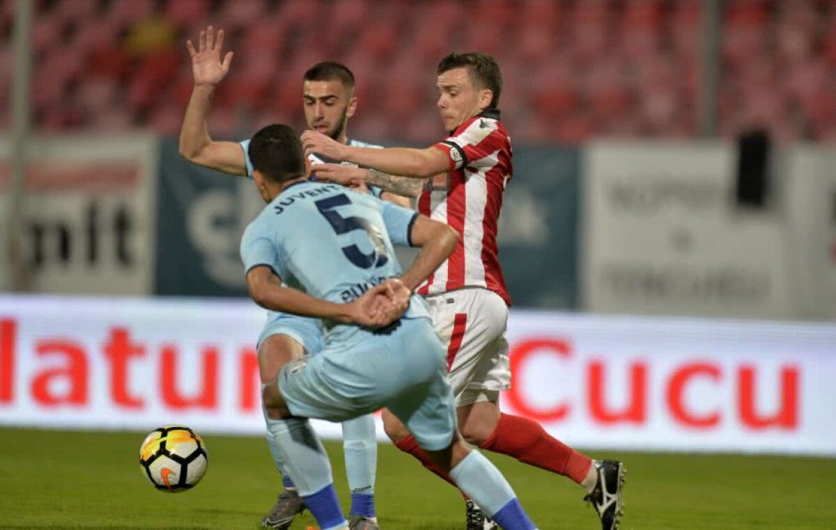 FOTO + VIDEO Umilință uriașă pentru Dinamo! "Câinii" au jucat execrabil și au pierdut pe teren propriu cu Juventus București, 1-2