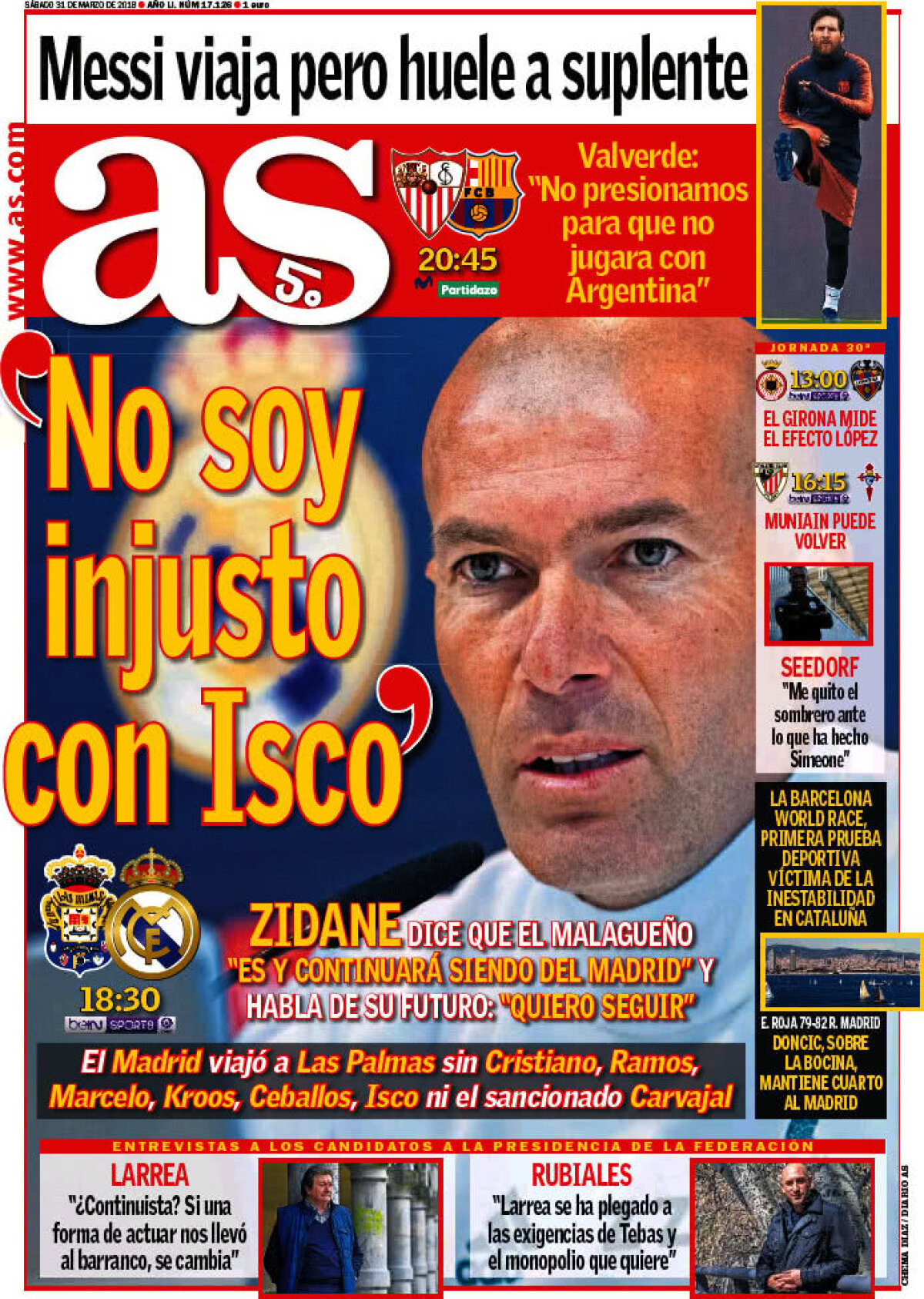 Ce scriu azi ziarele de sport din lume (31 martie 2018)