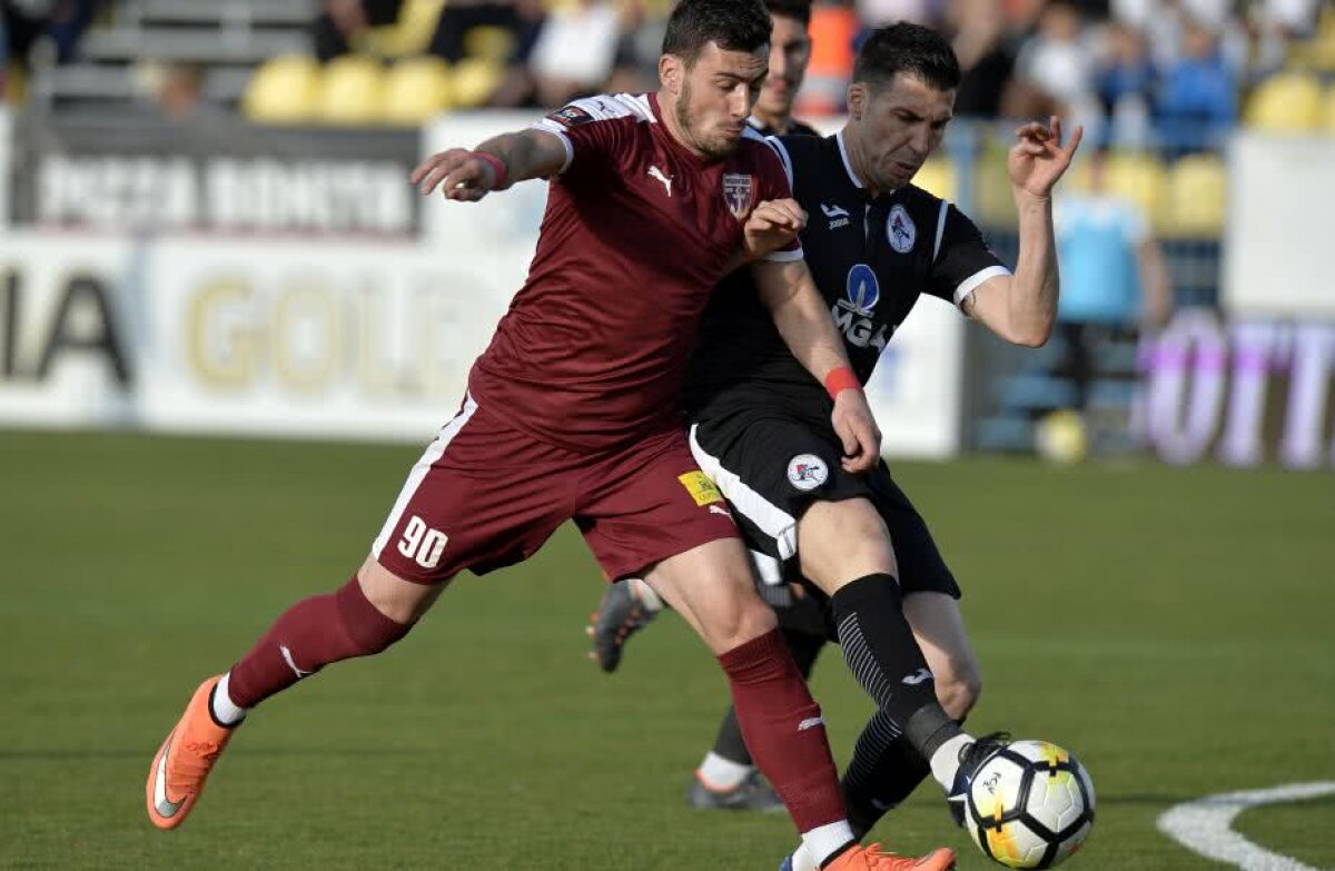 GALERIE FOTO + VIDEO Gaz Metan obține o victorie uriașă pe terenul lui FC Voluntari, 2-1, după un meci tensionat, cu 3 eliminări!