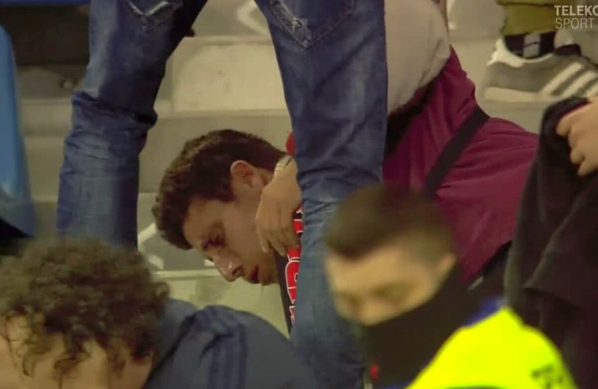 GALERIE FOTO + VIDEO Incidente la startul partidei din Bănie: stewarzii acuzați de exces de zel