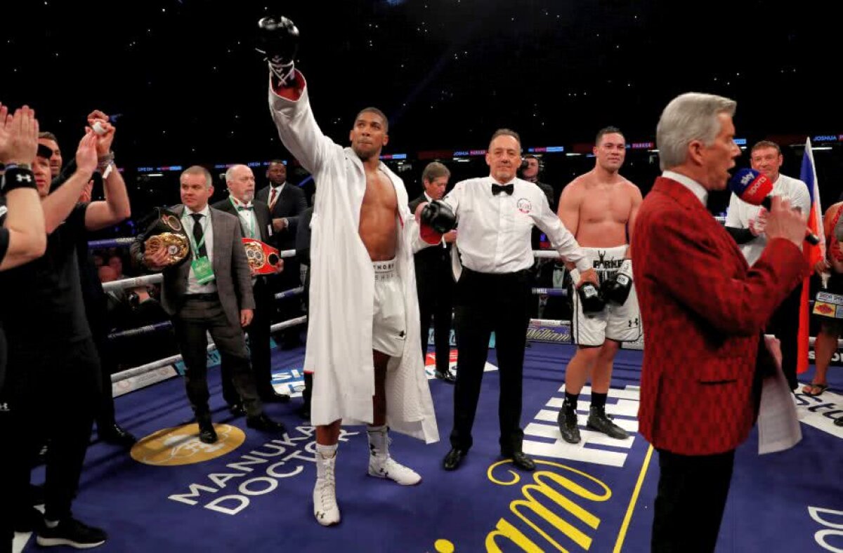 FOTO Anthony Joshua e regele greilor » A câștigat categoric meciul pentru 4 centuri mondiale și a lansat o nouă provocare: "Cu el vreau să mă lupt!"