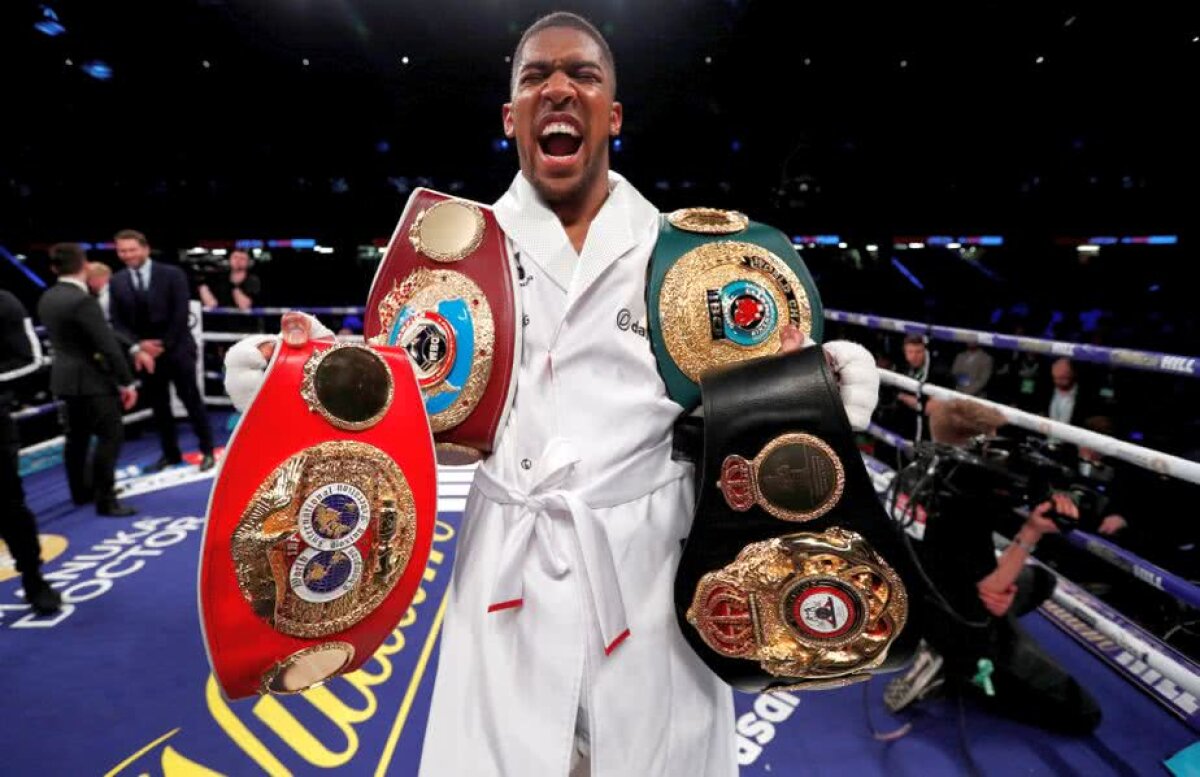 FOTO Anthony Joshua e regele greilor » A câștigat categoric meciul pentru 4 centuri mondiale și a lansat o nouă provocare: "Cu el vreau să mă lupt!"