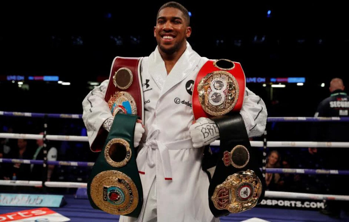FOTO Anthony Joshua e regele greilor » A câștigat categoric meciul pentru 4 centuri mondiale și a lansat o nouă provocare: "Cu el vreau să mă lupt!"