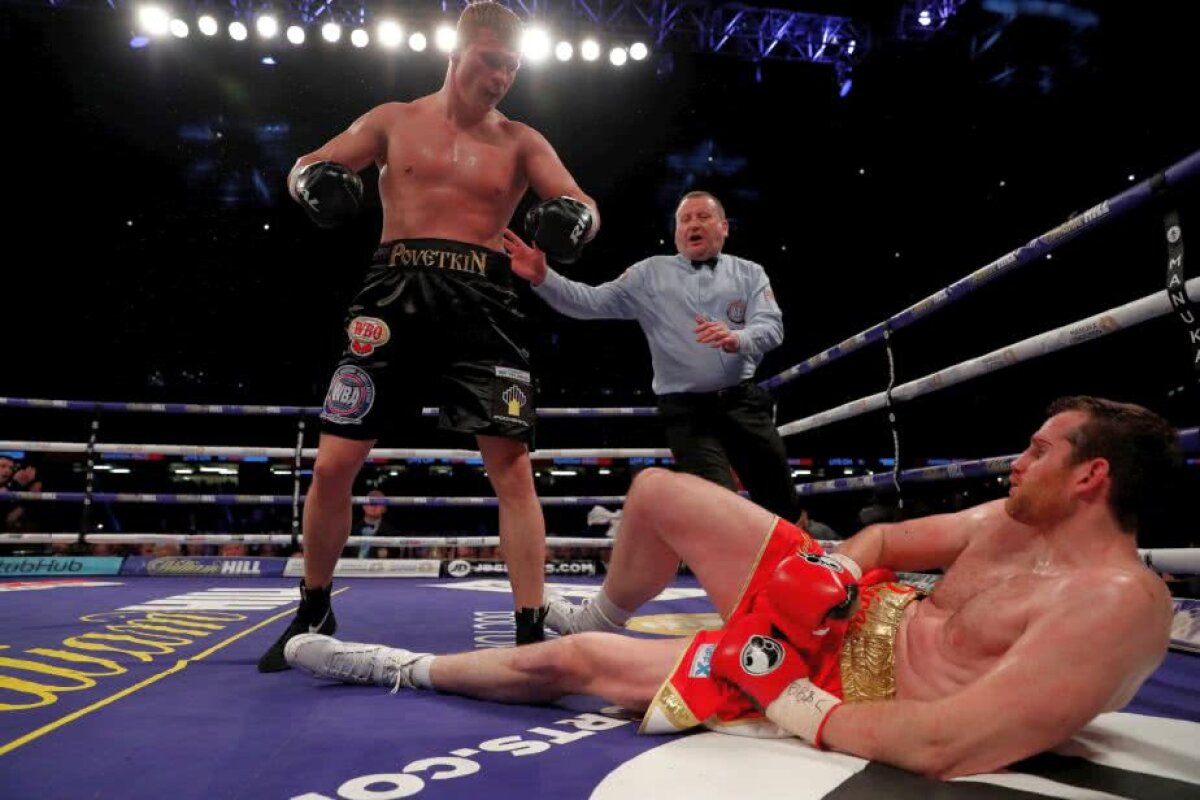 VIDEO + FOTO » KO devastator reușit de Povetkin! Adversarul a avut nevoie de ingrijiri medicale