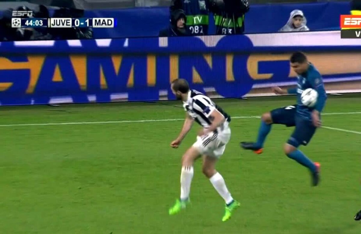 FOTO Final încins de repriză în Juventus - Real Madrid! Au cerut două penalty-uri în câteva minute 