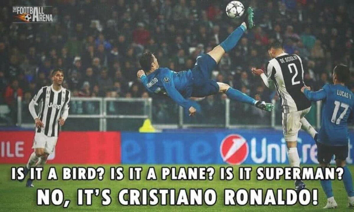 VIDEO Golul lui Cristiano Ronaldo a incendiat internetul! Avalanșă de reacții tari și poante în online :)