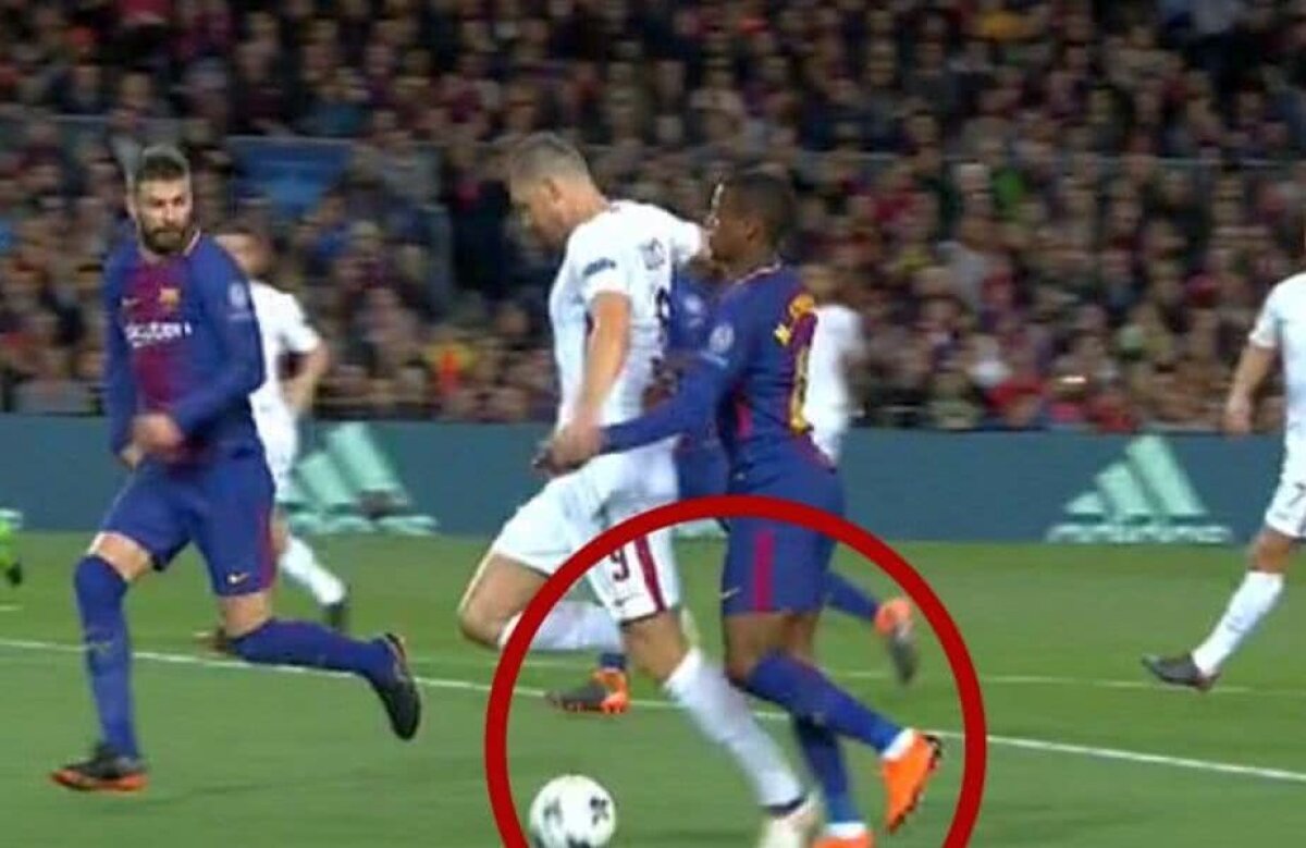 VIDEO + FOTO Fază controversată în Barcelona - AS Roma » A luat arbitrul decizia corectă? 