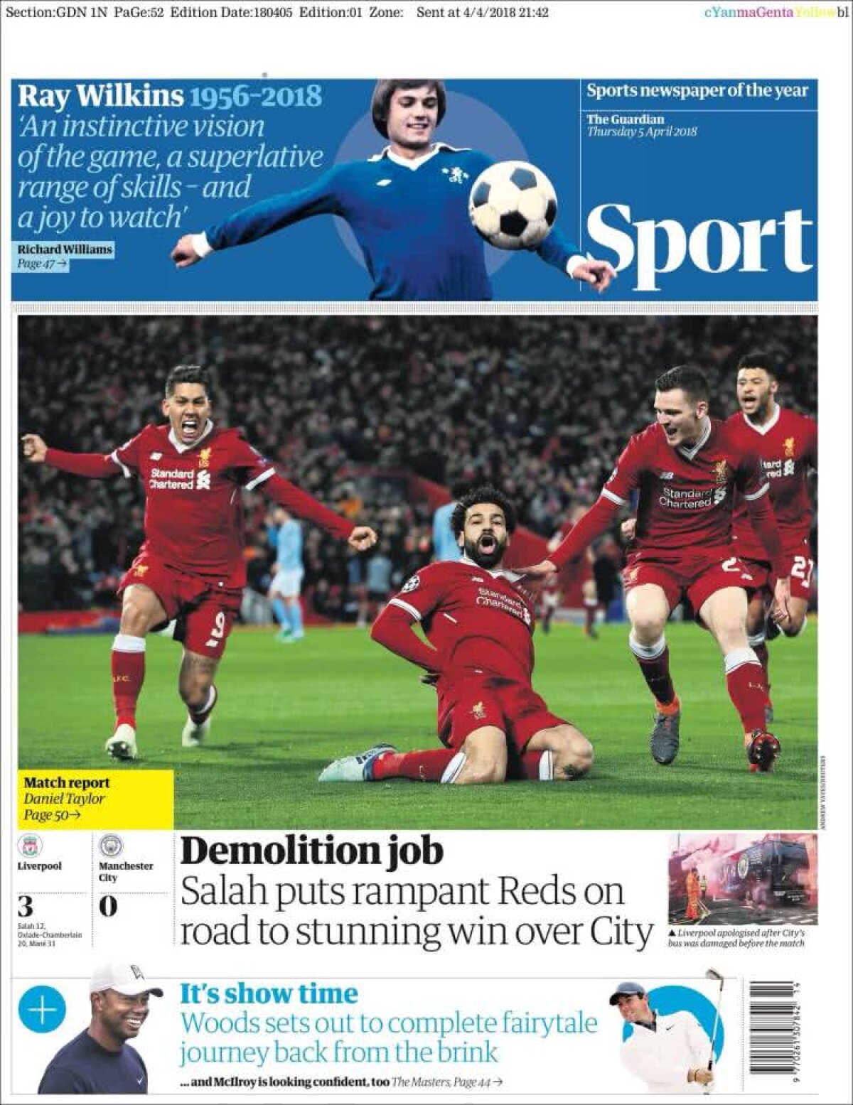 Ce scriu azi ziarele de sport din lume (5 aprilie 2018)