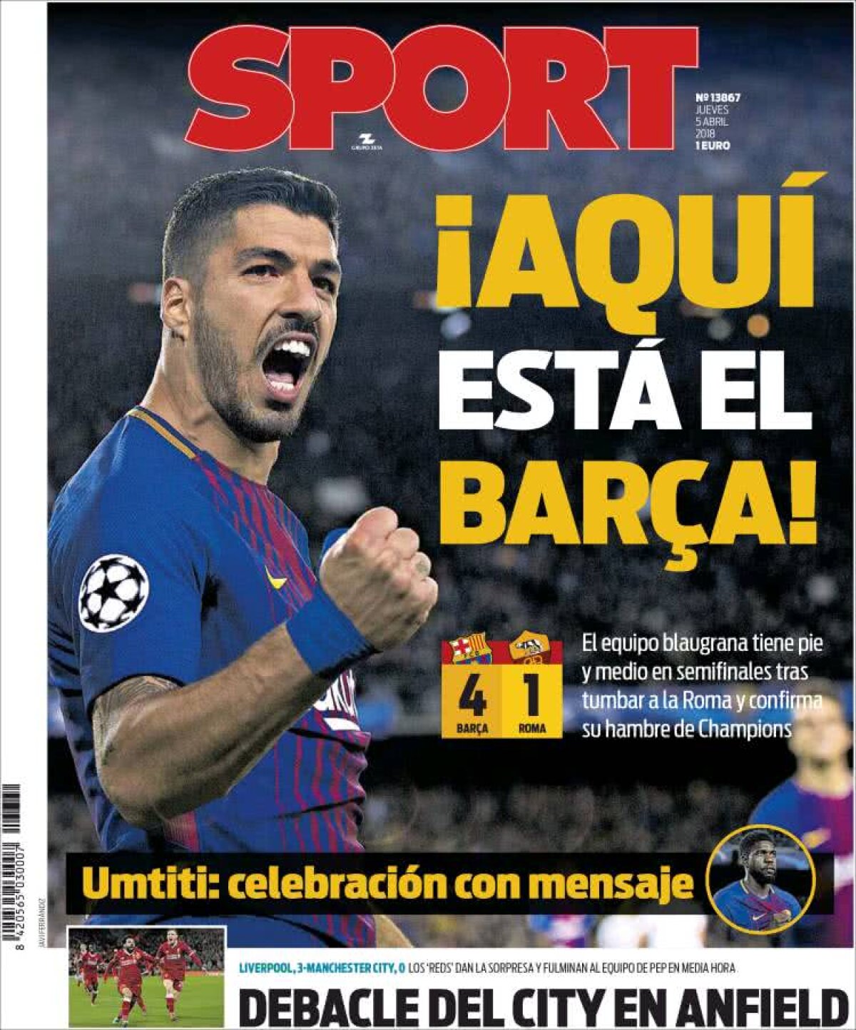 Ce scriu azi ziarele de sport din lume (5 aprilie 2018)