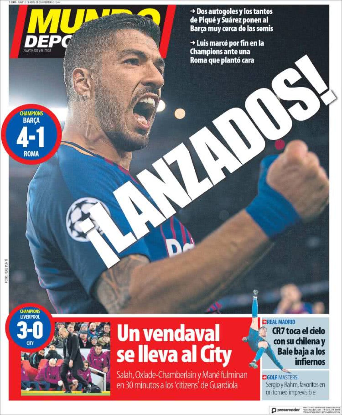 Ce scriu azi ziarele de sport din lume (5 aprilie 2018)