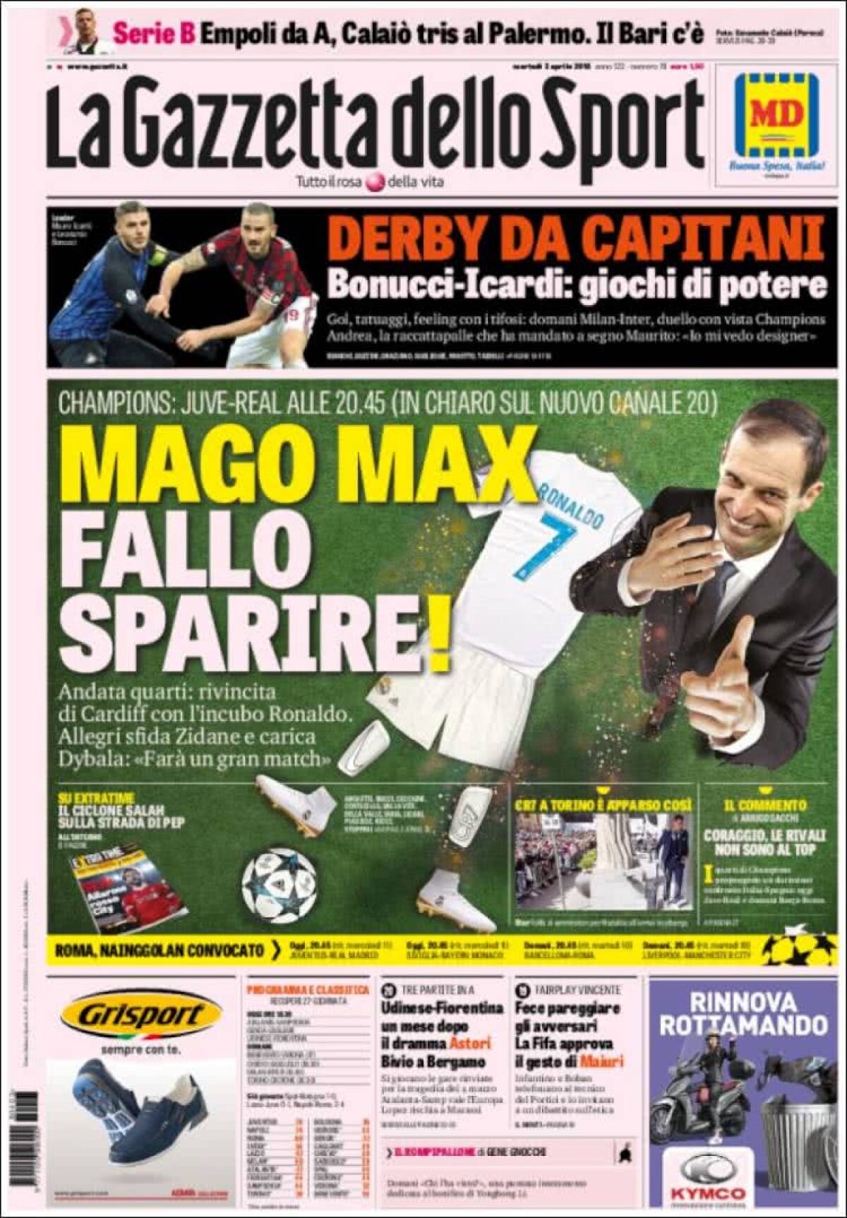 Ce scriu azi ziarele de sport din lume (6 aprilie 2018)