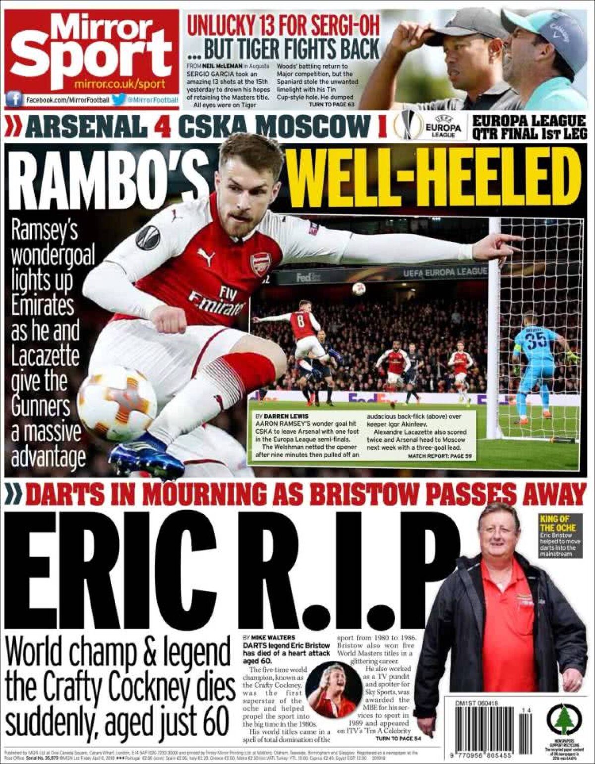 Ce scriu azi ziarele de sport din lume (6 aprilie 2018)