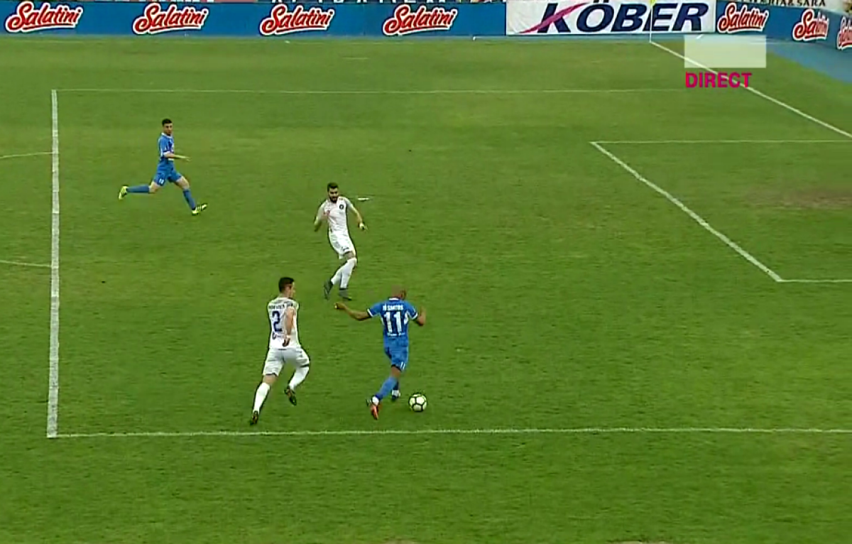 FOTO Ratare uriașă în meciul dintre Poli Iași și Viitorul » N-a nimerit poarta din câțiva metri