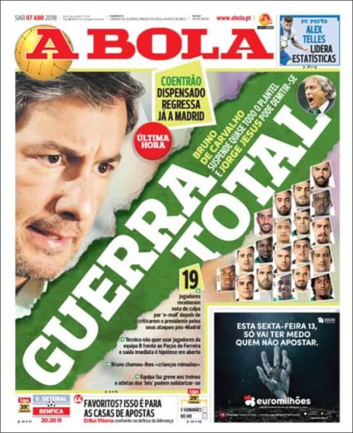 Ce scriu azi ziarele de sport din lume (7 aprilie 2018)