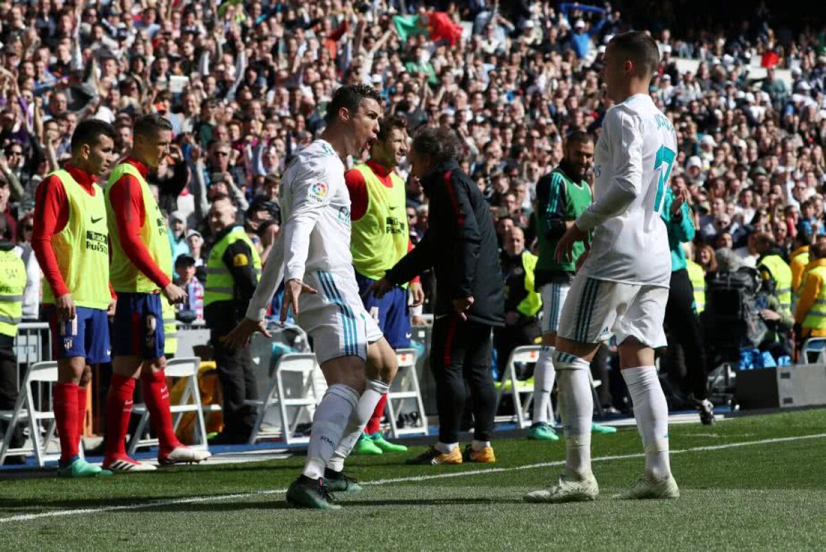 VIDEO + FOTO Real Madrid - Atletico 1-1, egal pentru Barcelona » Vezi reușitele lui Ronaldo și Griezmann!