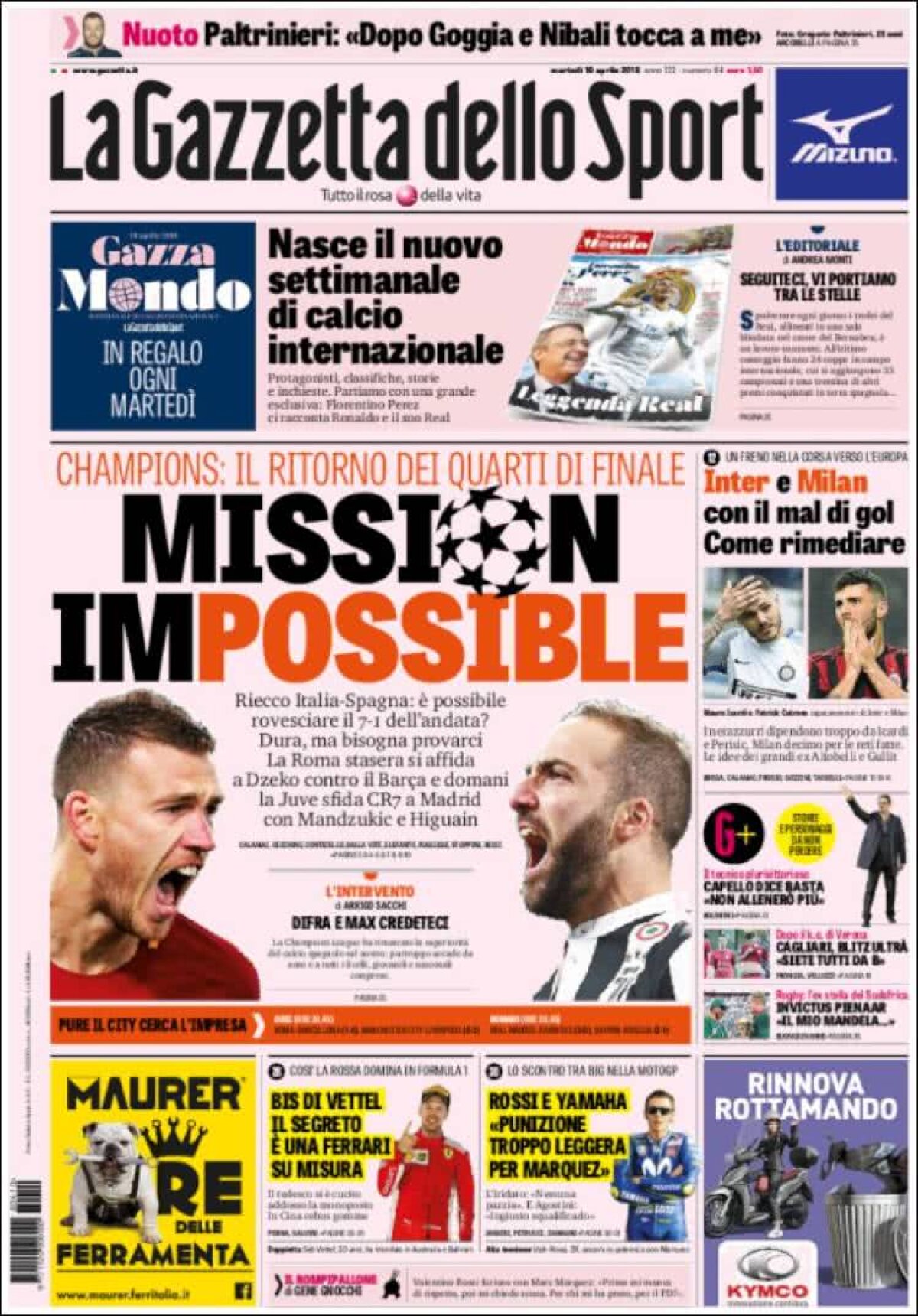 Ce scriu azi ziarele de sport din lume (10 aprilie 2018)