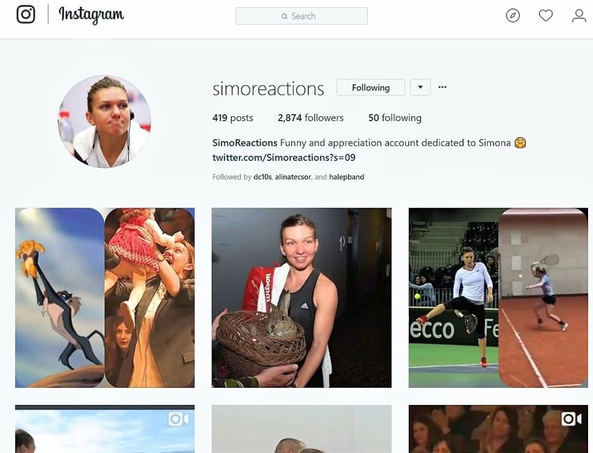 SIMONA HALEP. FOTO Ea e cea mai fidelă  fană a Simonei Halep: povestea din spatele conturilor care au revoluționat social media! Darren Cahill și Simona, printre urmăritori 
